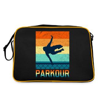 Parkour Freerunner Parkourläufer Hunternissläufer - Sac Retro - noir/or - Dos