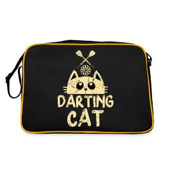 Dartspieler Chat - Sac Retro - noir/or - Dos