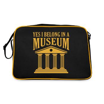 Oui, je suis à l’écoute du Musée International - Sac Retro - noir/or - Dos