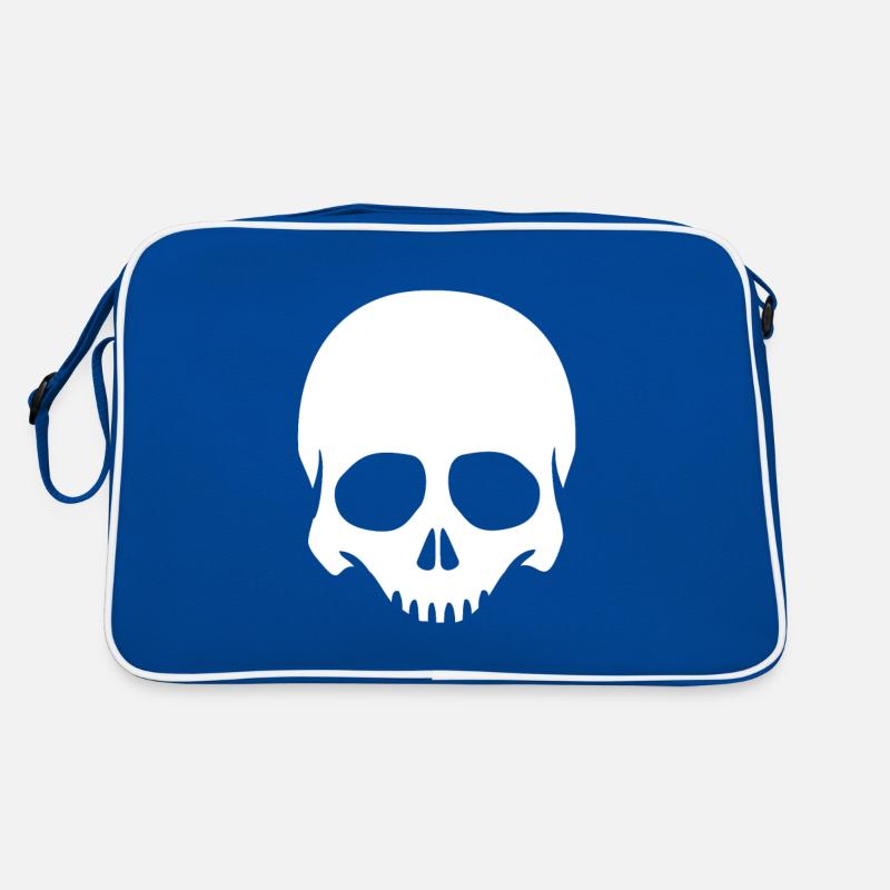 Skelettkopf Schädel Skelett Retro Tasche