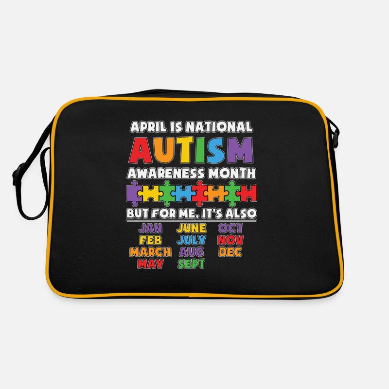 Autisme Autiste Asberger Autisme Awareness Puzzle Sac Retro