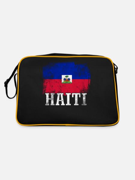 Holiday Holiday Haiti Flag - Retro Bag - black/gold - Back