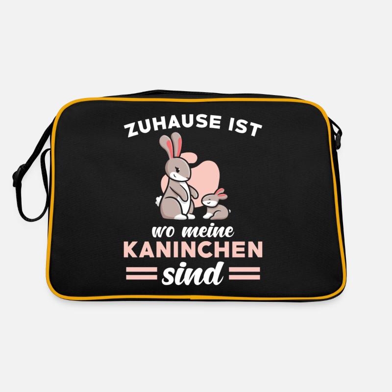 Kaninchen Spruch niedlich Retro Tasche