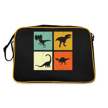 Dinosaures Dino - Sac Retro - noir/or - Dos