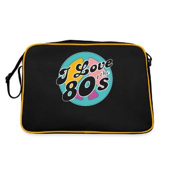 Retro 80s Era Vintage Eighties 80s - Retro Bag - black/gold - Back