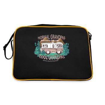 Les grands-pères cool conduisent un camping-car - Sac Retro - noir/or - Dos