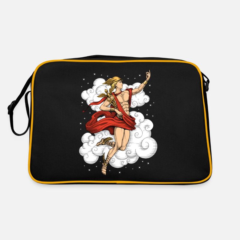 Greek God Hermes - Retro Bag - black/gold