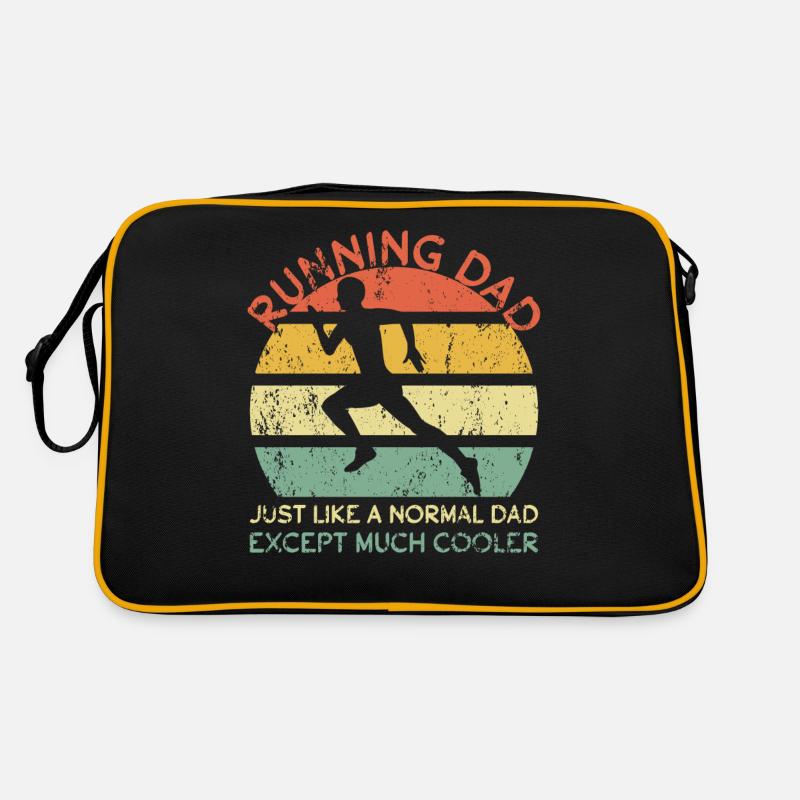 Running Dad Jogging Dad Marathon Runner Father's Day Retro Bag