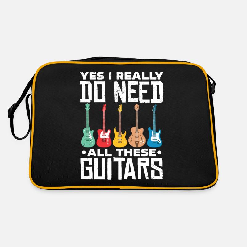 guitars - Retro Bag - black/gold