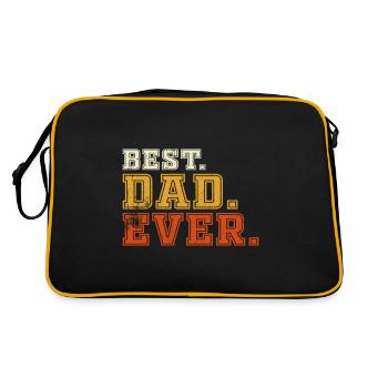 Meilleur papa Ever meilleur papa du monde - Sac Retro - noir/or - Dos