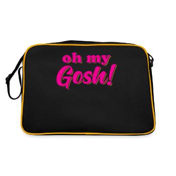 Oh my Gosh - Retro Bag - black/gold - Back