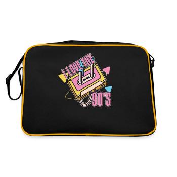Rétro 90s l’époque Vintage 90 - Sac Retro - noir/or - Dos