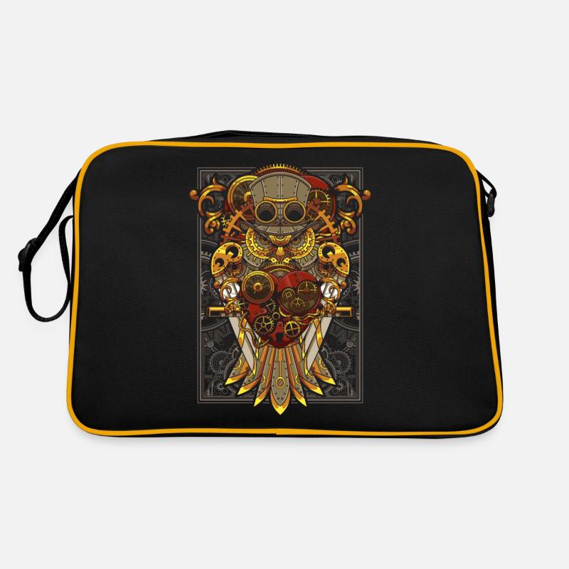 Steampunk Eule Mechanischer Vogel Clockwork Retro Tasche