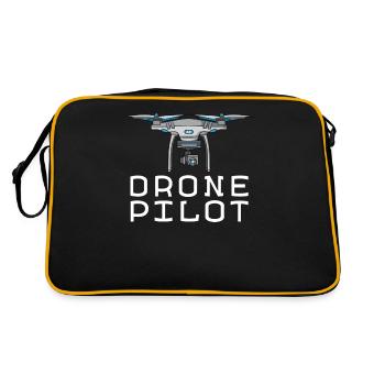 Drone Pilot | Drone T-shirt - Retro Bag - black/gold - Back