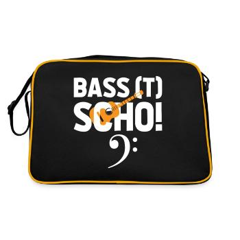 Das wird schon passen Chor - Retro Tasche - Schwarz/Gold - Hinten