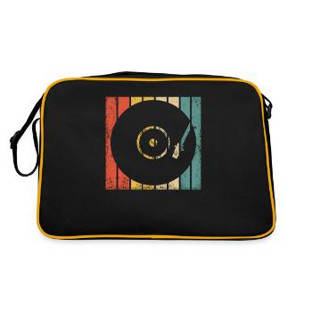 Retro Vinyl Record Record Collector - Retro Bag - black/gold - Back