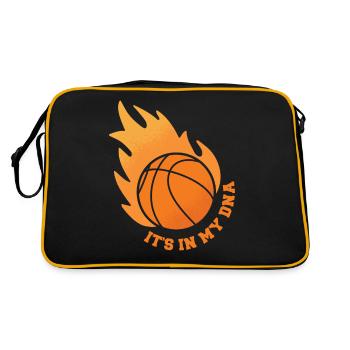 Basket-ball Its In My DNA Basket cadeau - Sac Retro - noir/or - Dos