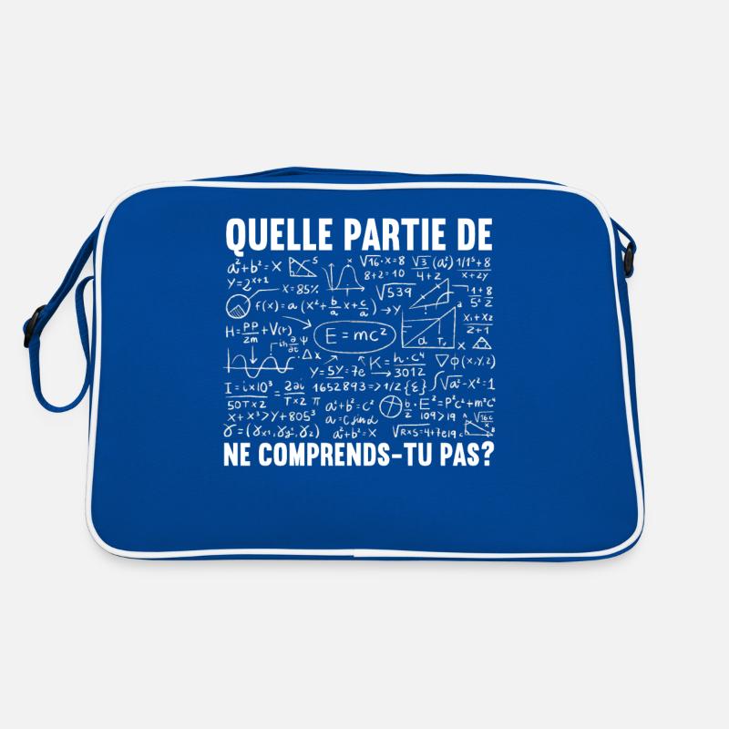 Prof De Maths Humour Cadeau Mathématicien Drôles Sac Retro