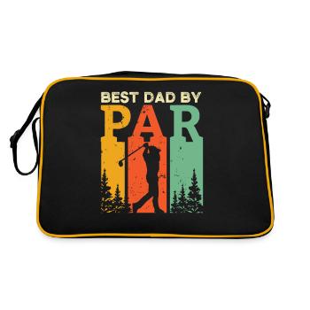 Best Dad By Par Golfing T Shirt Best Dad Golf Golf - Sac Retro - noir/or - Dos