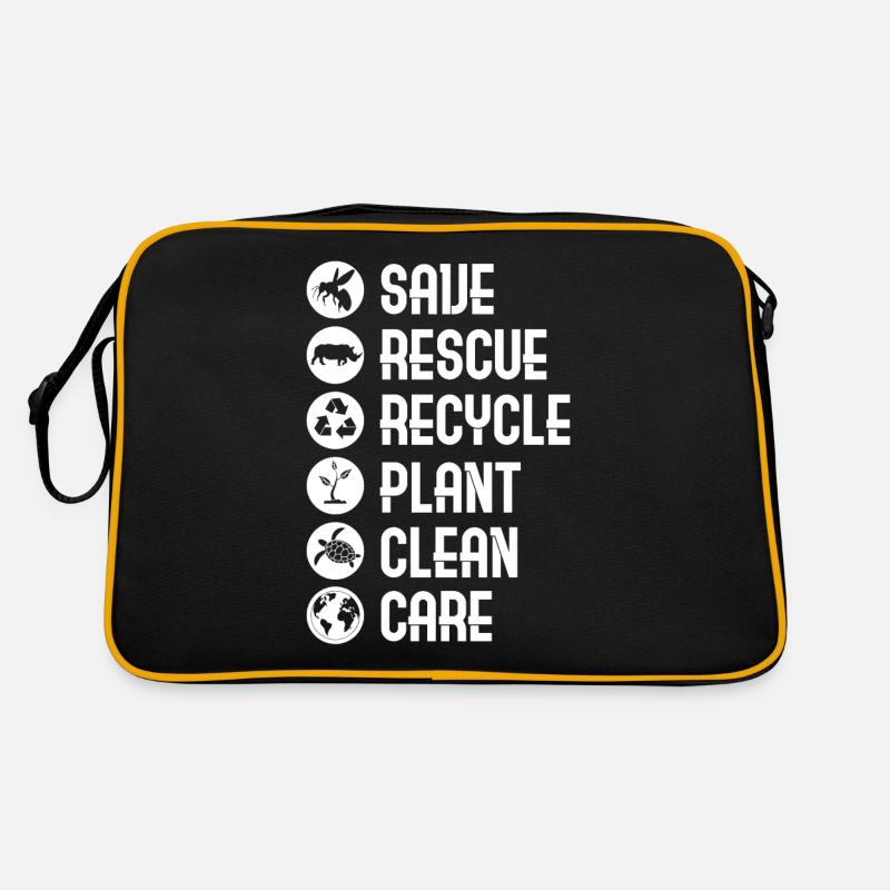 Umweltschützer Grüne Umweltschutz Spruch Öko Retro Tasche