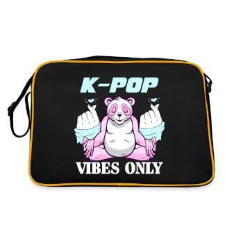 Kpop Gift K-pop Korean Korean Pop - Retro Bag - black/gold - Back