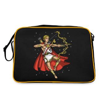 Ancient Greek God Apollo - Retro Bag - black/gold - Back