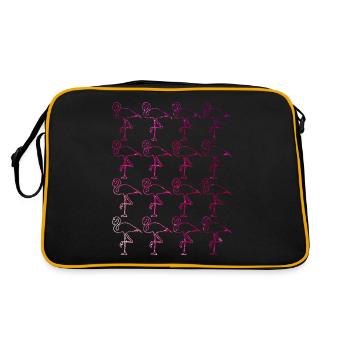 Flamingos Flamingo - Sac Retro - noir/or - Dos