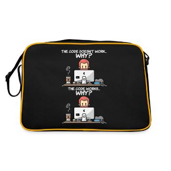 Programming - Retro Bag - black/gold - Back