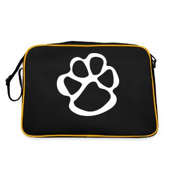 Pattes pattes pattes de chien chien chien - Sac Retro - noir/or - Dos