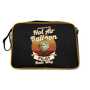 Ballons de ballon retro Ballon air chaud cadeau - Sac Retro - noir/or - Dos