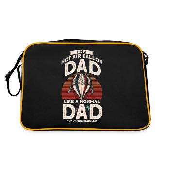 Papa Ballon air chaud Cadeau - Sac Retro - noir/or - Dos