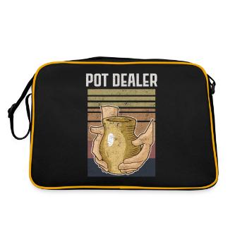 Potier Argile - Sac Retro - noir/or - Dos
