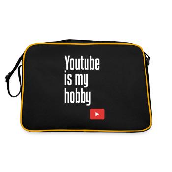 Youtube is my hobby - Sac Retro - noir/or - Dos