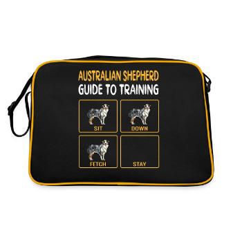 Guide australien de berger au chien d’entraînement Obedienc - Sac Retro - noir/or - Dos