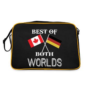 Canada Allemagne Pays d’origine Cadeau - Sac Retro - noir/or - Dos