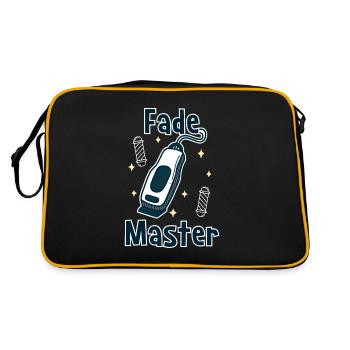 Barber Hairdresser Hair Cutting Beard Trimming - Retro Bag - black/gold - Back