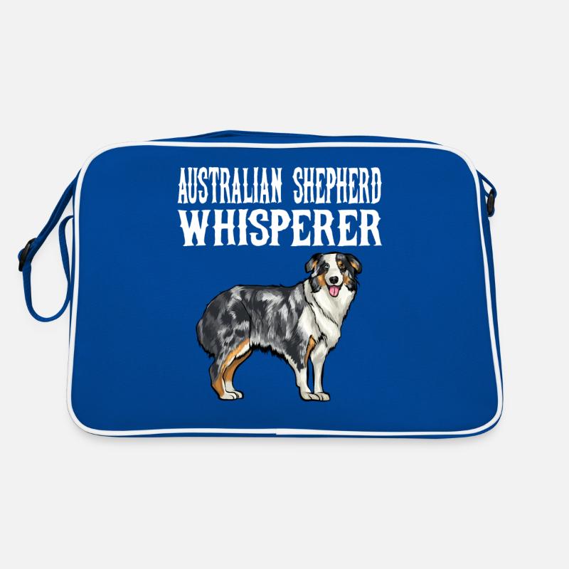 Lustige Australian Shepherd Whisperer Hund Liebhaber Retro Tasche