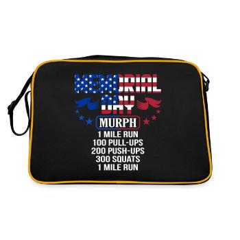 Memorial Day Murph Service militaire - Sac Retro - noir/or - Dos