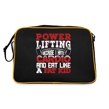 Cadeau de Powerlifting amusant pour un - Sac Retro - noir/or - Dos