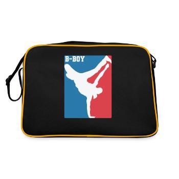 Breakdance B-Boy Hip-Hop and Funk - Retro Bag - black/gold - Back