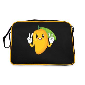 Heureux mangue d’été fruits amants - Sac Retro - noir/or - Dos