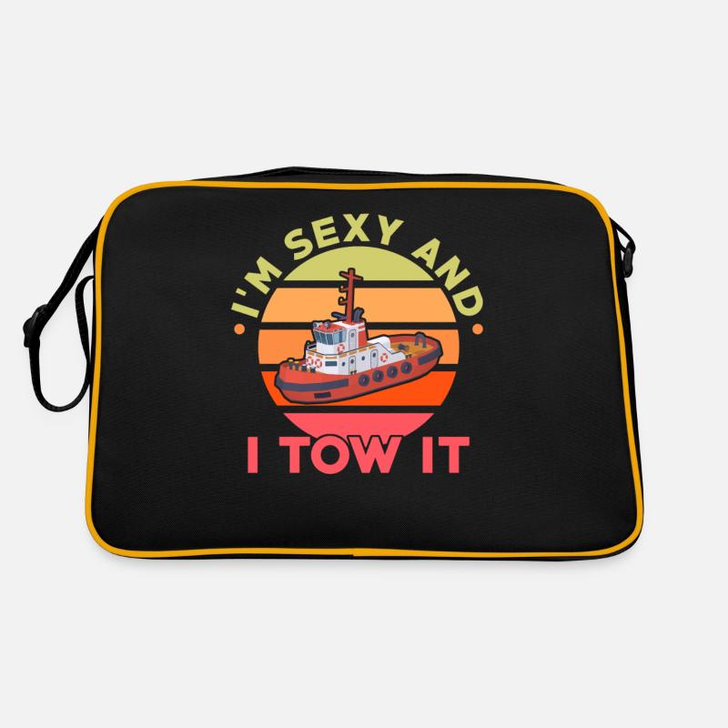 Schleppboot Retro Tasche