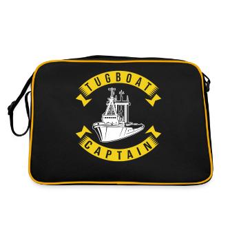 Remorqueur capitaine - Sac Retro - noir/or - Dos
