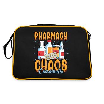 Pharmacien pharmacie Médecine Drôle Profession - Sac Retro - noir/or - Dos
