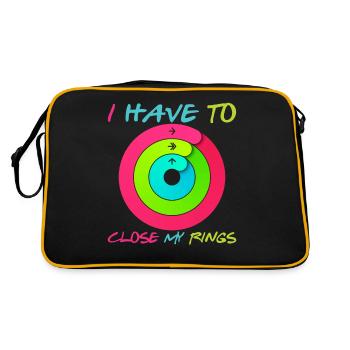 I Have To Close My Rings - Sac Retro - noir/or - Dos