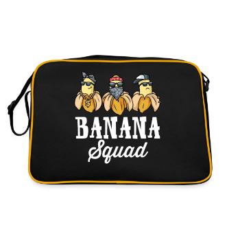 Banana Squad Banane Cadeau - Sac Retro - noir/or - Dos