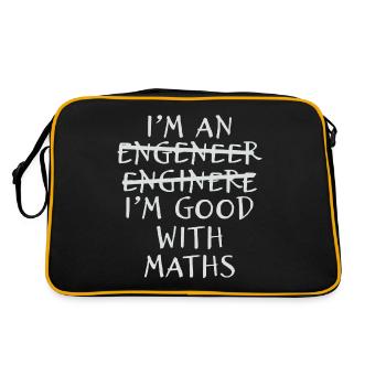 Engineer Math I Am Engineering Study - Retro Bag - black/gold - Back