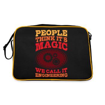 Ingénieur Magic Sort Études Diplômées - Sac Retro - noir/or - Dos