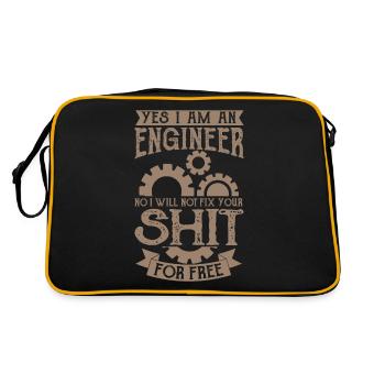 I am an engineer mechanical engineer studying - Retro Bag - black/gold - Back