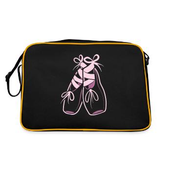 Ballerine Shoes Cool Toe Dancing Ballet - Sac Retro - noir/or - Dos